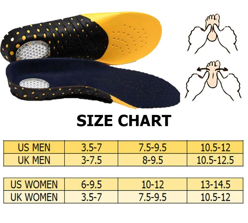 FlexVybe™ Orthotic Shoe Inserts: Arch Support Insole, Plantar Fasciitis/Flat Feet orthotic insoles FlexVybe™ 