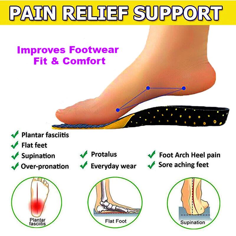 FlexVybe™ Orthotic Shoe Inserts: Arch Support Insole, Plantar Fasciitis/Flat Feet orthotic insoles FlexVybe™ 