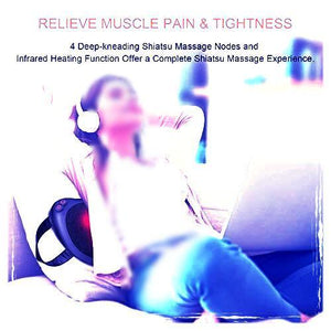 FPXPRO™ Shiatsu Back & Neck Massage Pillow w/ Heat - Reverse Motion Deep  Tissue Kneading