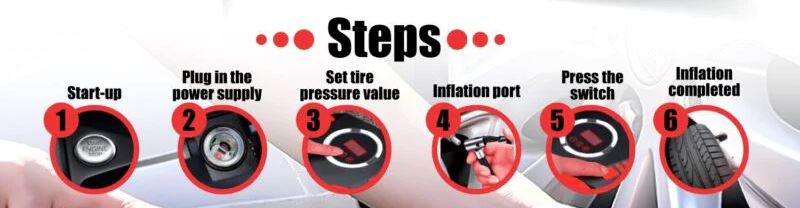 GatorXPro™ Digital Tire Inflator: 150PSI/12V, Portable Electric Air Compressor/Inflator tire inflator GatorXPro™ 