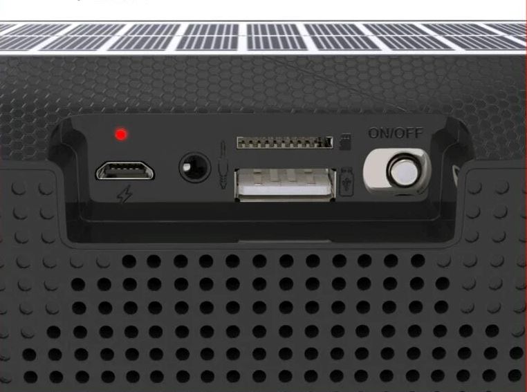 GatorXPro™ Solar Power Bluetooth Speaker: Portable, LOUD Stereo Bass, USB/FM GatorXPro™ 