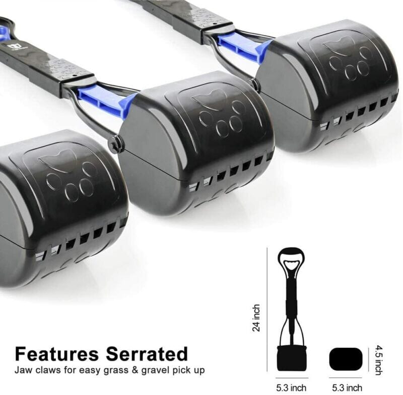 GBitX™ Foldable Dog Pooper Scooper w/ Handle: Non-Breakable Pet Long Waste Picker pooper scooper GBitX™ 