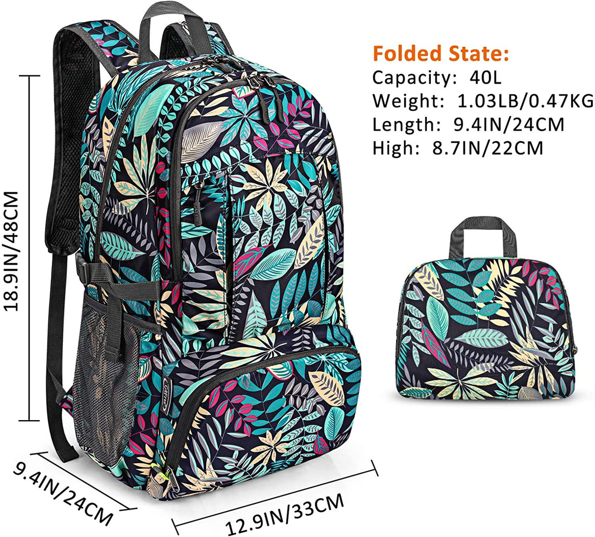 GFX4™ Packable Lightweight 40L Outdoor Hiking Backpack | Water Resistant Foldable hiking backpack GFX4™ 