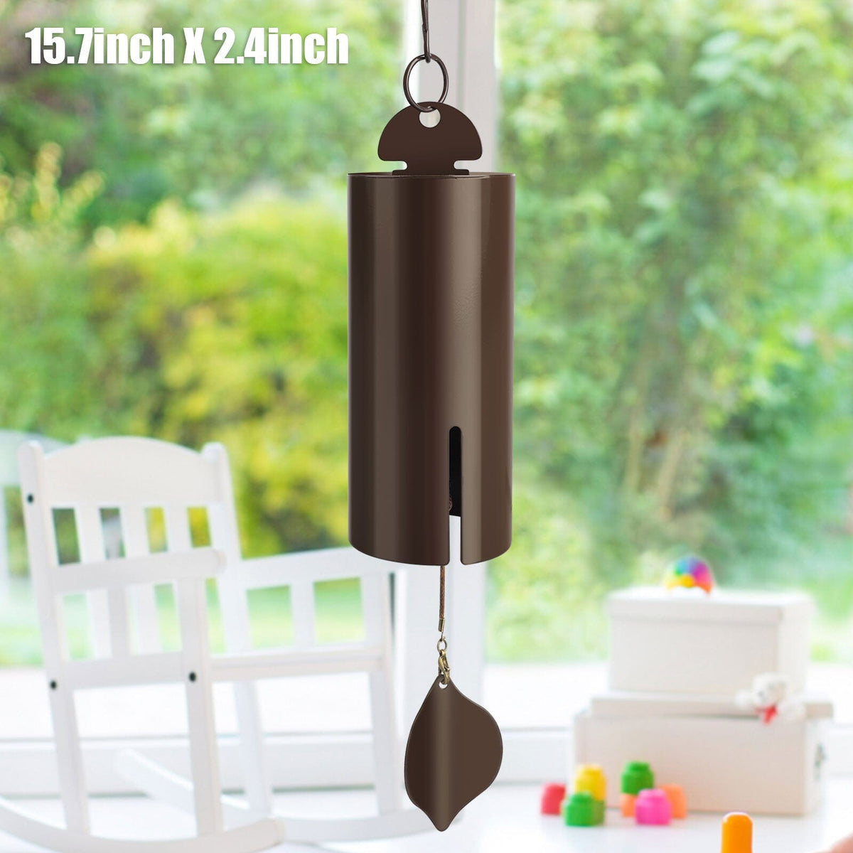 GoodVybe™ 16&quot; Serenity Bell Wind Chime: Metal Garden Hanging Decor wind chime GoodVybe™ 