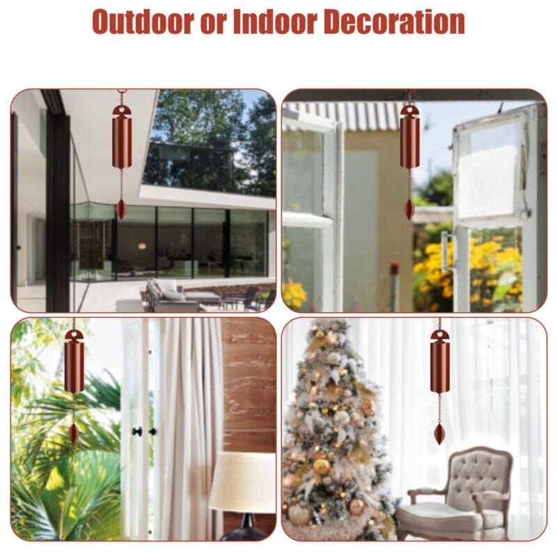 GoodVybe™ 16" Serenity Bell Wind Chime: Metal Garden Hanging Decor wind chime GoodVybe™ 