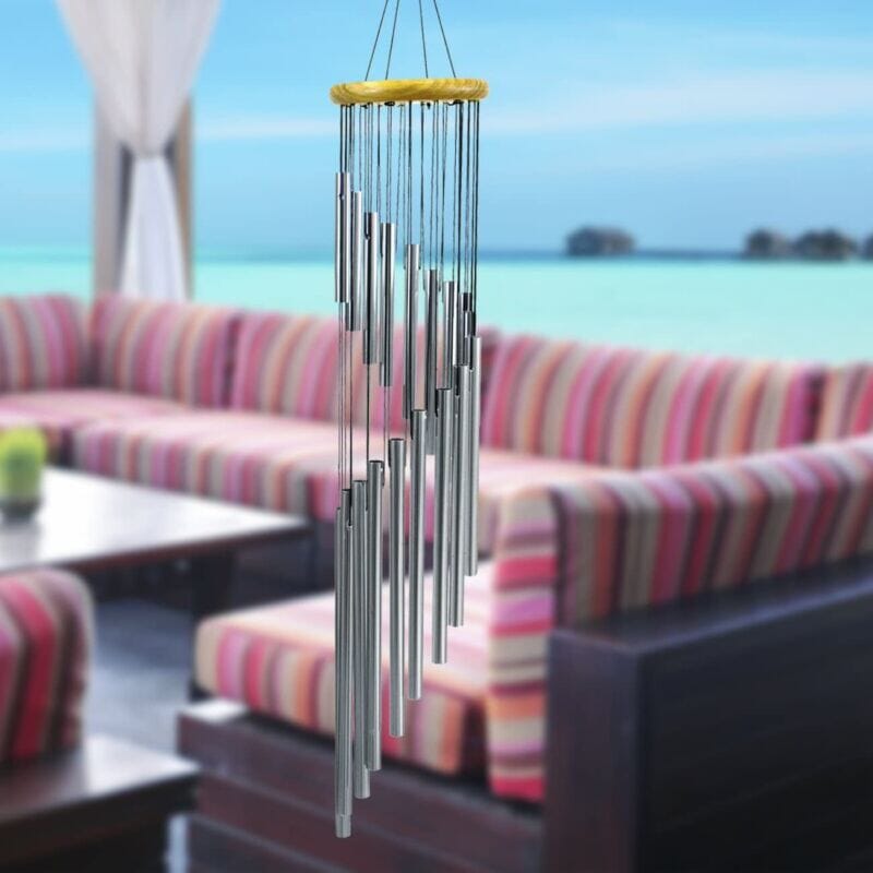 GoodVybe™ 23" Garden Wind Chimes: 2Pcs, Pleasant Tone, 12 Aluminum Tubes Decor wind chime GoodVybe™ 