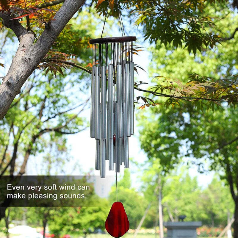 GoodVybe™ 33&quot; Garden Wind Chimes: Chapel Bells Tone, 27 Tubes Decor wind chime GoodVybe™ 