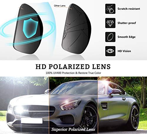 GQXELITE™ Browline Half Rim Polarized Sunglasses | Unisex UV400 Semi Rimless Classic Sunglasses GQXELITE™ 