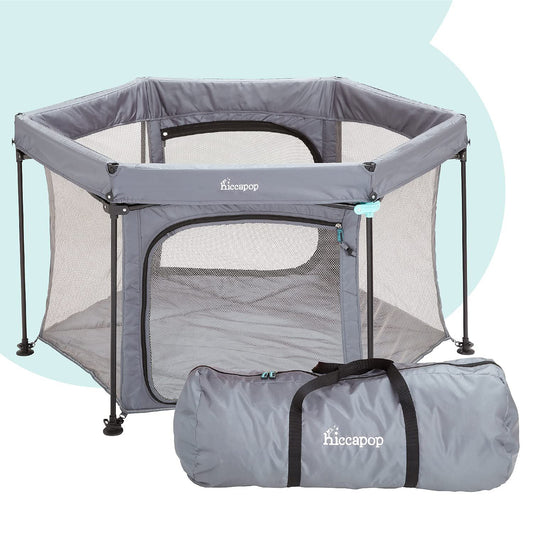 HPOPBaby™ Portable Play Yard Cushion Floor w/ Dome: Popup Indoor/Outdoor Playpen HPOPBaby™ 