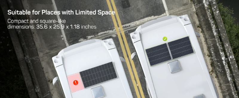 HQSolarX™ 100 Watt Solar Panel: Polycrystalline, 12V, Compact, High Efficiency Power Solar Panels HQSolarX™ 