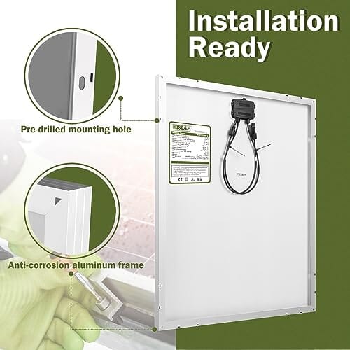 HQSolarX™ 100 Watt Solar Panel: Polycrystalline, 12V, Compact, High Efficiency Power Solar Panels HQSolarX™ 
