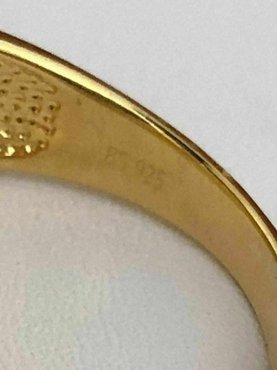 iSilver™ Men&#39;s 14k Gold &amp; .925 Sterling Silver ICY Diamond Ring (Size 7-13) men&#39;s ring iSilver™ Fashion 