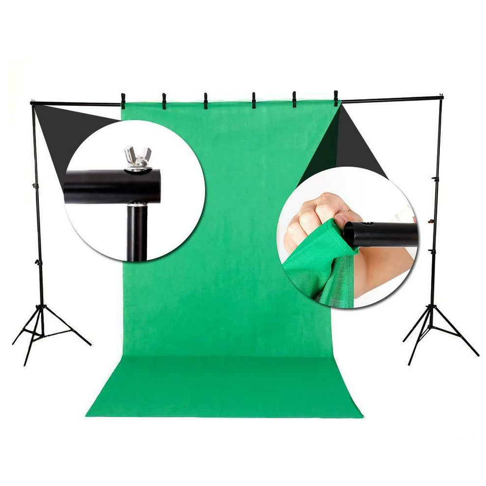 KSHX PRO™ 10ft Adjustable Photography Studio Background Stand Kit w/ B ...