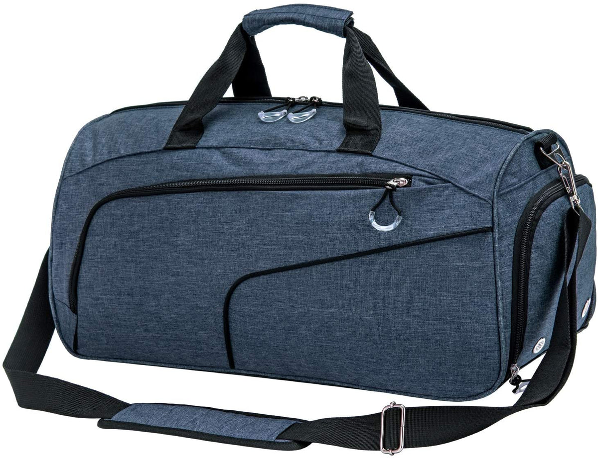 KSportsX™ 20&quot; Oxford Duffel Gym/Travel Bag - Shoe Compartment, Wet Pocket - Overnight Bag Duffle Travel Bag KSportsX™ Blue 