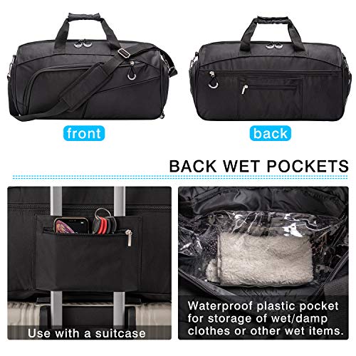 KSportsX™ 20" Oxford Duffel Gym/Travel Bag - Shoe Compartment, Wet Pocket - Overnight Bag Duffle Travel Bag KSportsX™ 