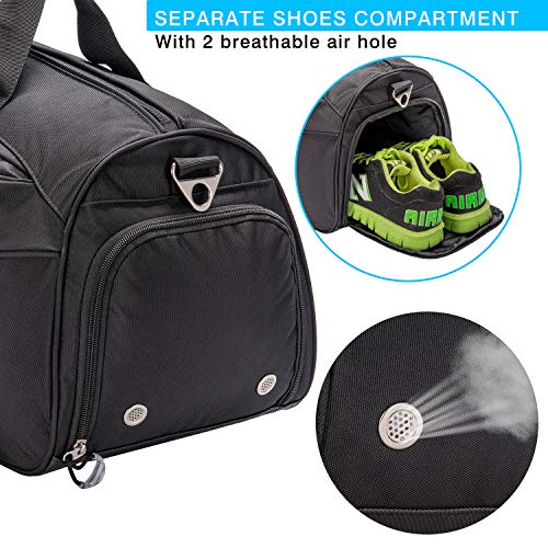 KSportsX™ 20" Oxford Duffel Gym/Travel Bag - Shoe Compartment, Wet Pocket - Overnight Bag Duffle Travel Bag KSportsX™ 
