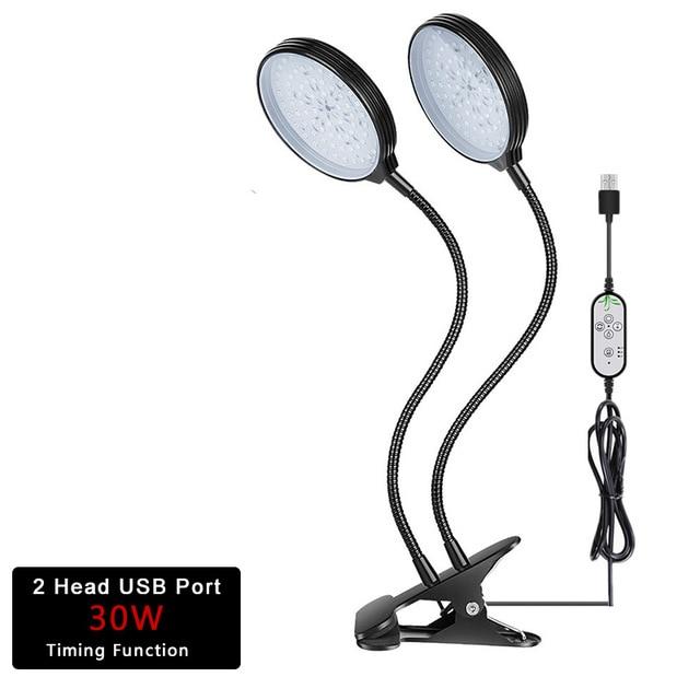 LED Grow Light LED Grow Lights LED Grow Light 30W Two Heads 