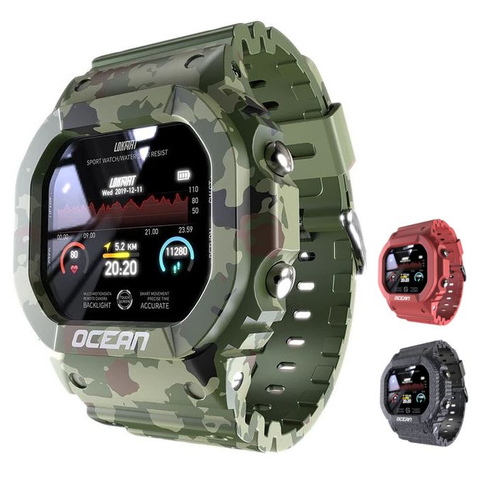 LKM™ SWIM Men's SMARTWATCH Fitness Sleep Tracker, Heart Rate Monitor, Bluetooth (Android/IOS) smartwatch LKM™ Swim 