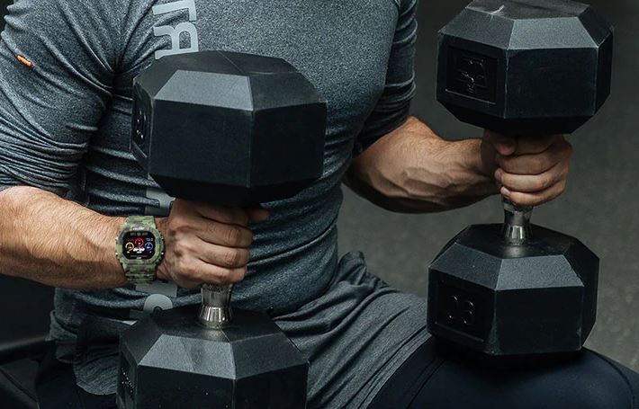 LKM™ SWIM Men&#39;s SMARTWATCH Fitness Sleep Tracker, Heart Rate Monitor, Bluetooth (Android/IOS) smartwatch LKM™ Swim 