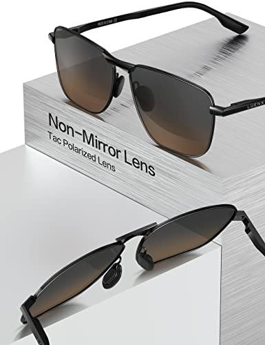 LNXPRO™ Polarized Aviator Sunglasses | Men&#39;s UV400 Retro Rectangular Pilot Shades Sunglasses LNXPRO™ 