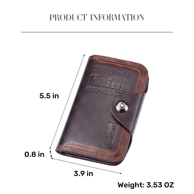 MBLeatherZ™ Genuine Leather Bifold Wallet: RFID Blocking, Credit Card/ID Holder wallets MBLeatherZ™ 