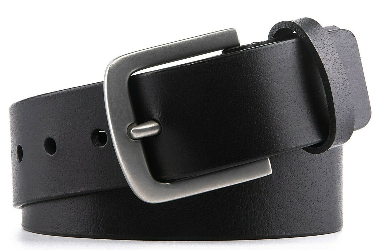 FVLUX™ Full Grain Genuine Leather Belt | Premium, Casual, Metal Buckle, Brown/Black/Tan mens belts FVLUX™ 
