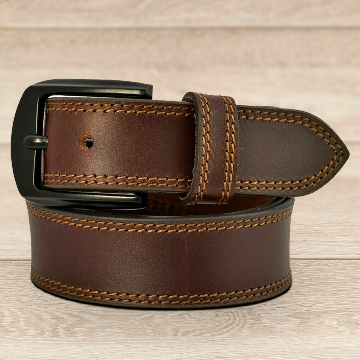 MRoyale™ Handmade FULL GRAIN Premium Leather Belt | Jeans, Metal Buckle, Brown/Black/Tan mens belts MRoyale™ 