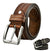 MRoyale™ Handmade FULL GRAIN Premium Leather Belt | Casual Jean, Metal Buckle, Brown/Black mens belts MRoyale™ Brown (26-28) 
