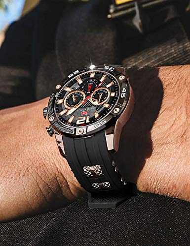 MFOCUSPro™ Men&#39;s Sport Analog Wristwatch - Chronograph, Silicone Strap, Waterproof Wristwatches MFOCUSPro™ 