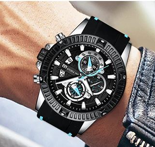 MFPro™ Men's Blue Casual Sports Quartz Waterproof Wrist Watch Casual Watch MFPro™ Fashion 