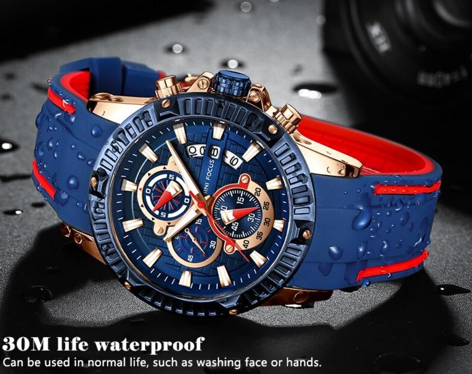 MFPro™ Men's Blue Casual Sports Quartz Waterproof Wrist Watch Casual Watch MFPro™ Fashion 