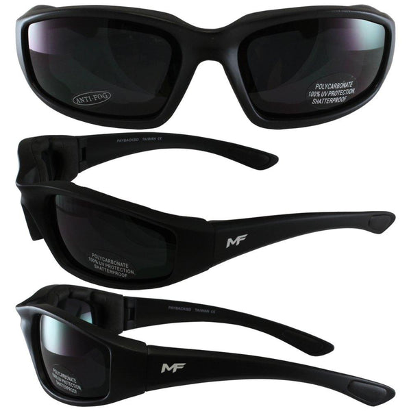 MFPROX™ Super Dark Men's Black Sunglasses - UV400, Thick Frame, Anti-Fog  Coating