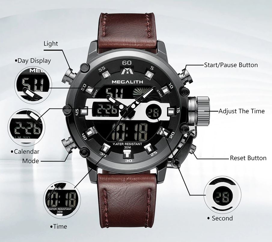 MGLX™ Men's Business Sport Military Quartz Luminous Wrist Watch business watch MGLX™ Fashion 