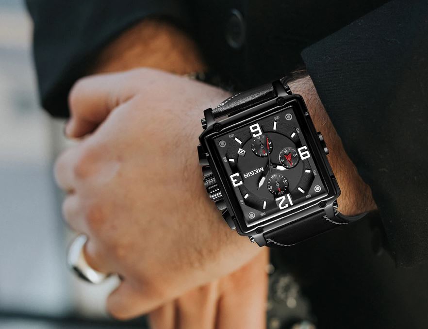 MGR™ Men&#39;s Stylish Leather Business Watch Casual Watch MGR™ Fashion 