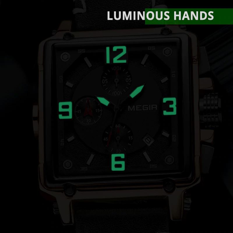 MGR™ Men&#39;s Stylish Leather Business Watch Casual Watch MGR™ Fashion 