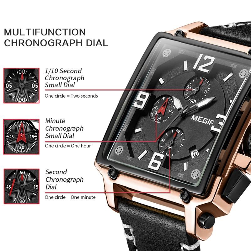 MGR™ Men's Stylish Leather Business Watch Casual Watch MGR™ Fashion 