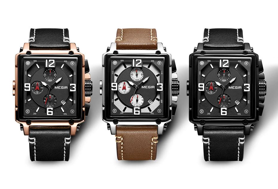 MGR™ Men&#39;s Stylish Leather Business Watch Casual Watch MGR™ Fashion 