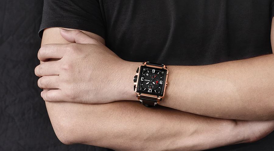 MGR™ Men&#39;s Stylish Leather Business Watch Casual Watch MGR™ Fashion 