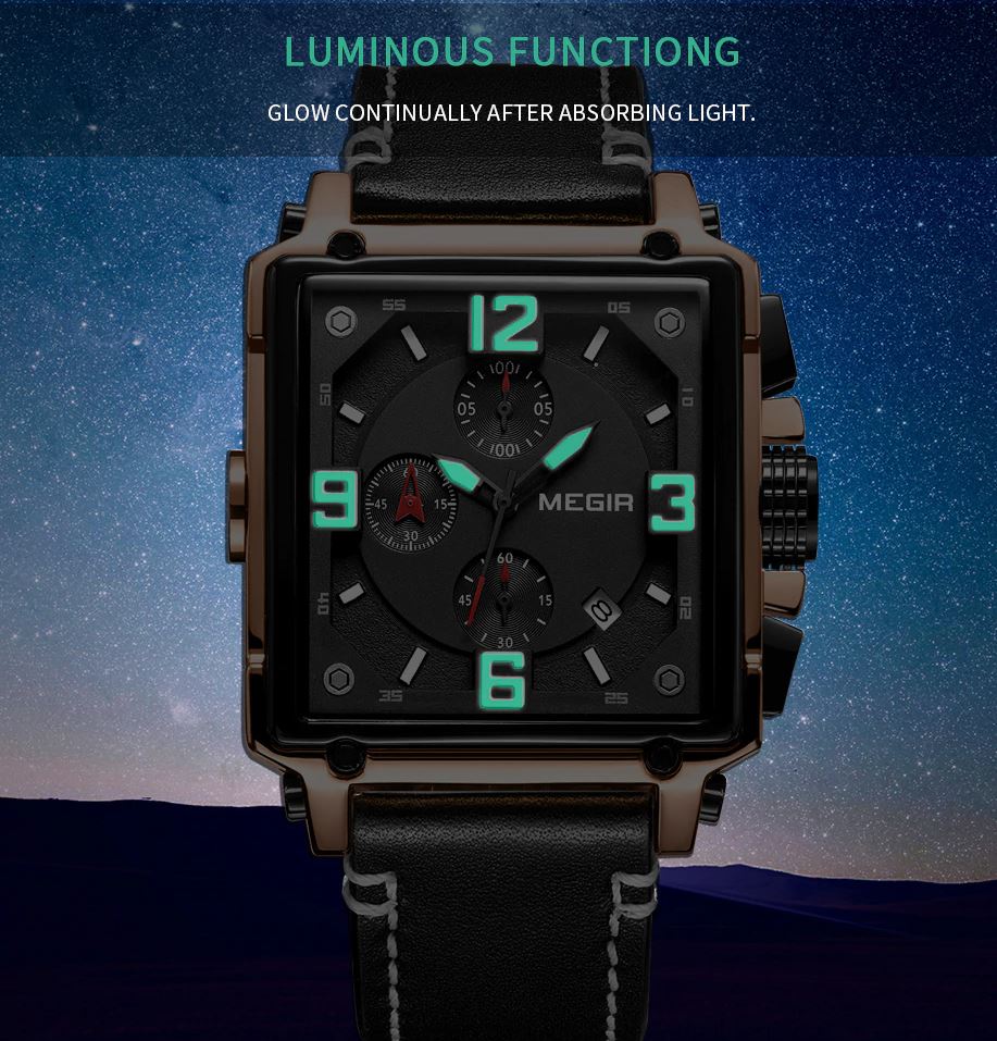 MGR™ Men's Stylish Leather Business Watch Casual Watch MGR™ Fashion 