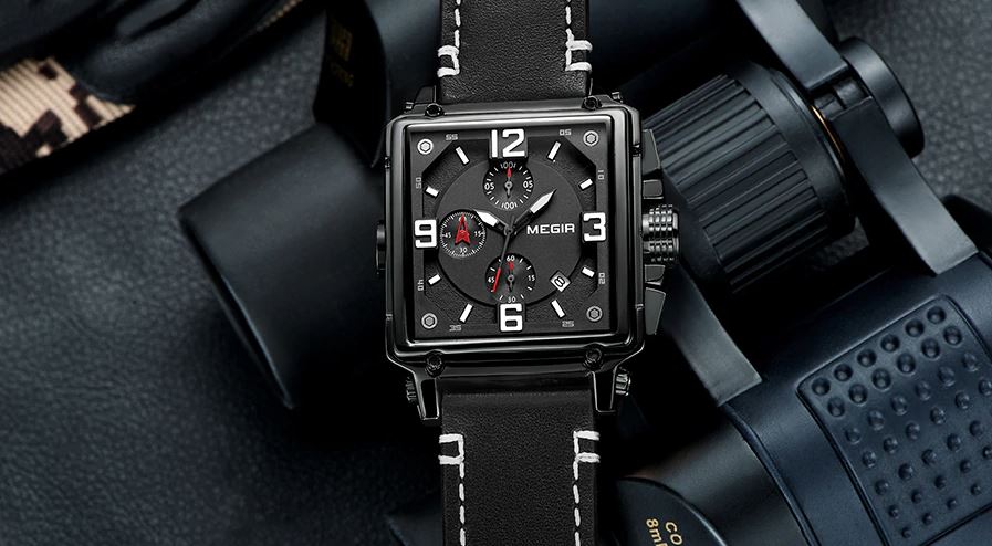 MGR™ Men&#39;s Stylish Leather Business Watch Casual Watch MGR™ Fashion 