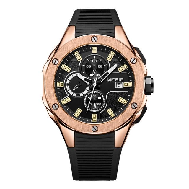 MGR™ Men&#39;s Stylish Sports Watch Casual Watches MGR™ Fashion Rose Black 