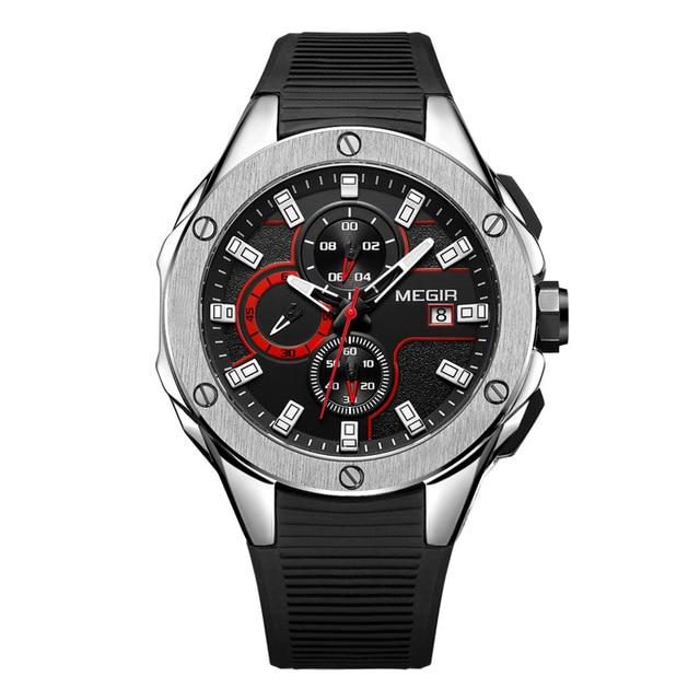MGR™ Men&#39;s Stylish Sports Watch Casual Watches MGR™ Fashion Silver Black 