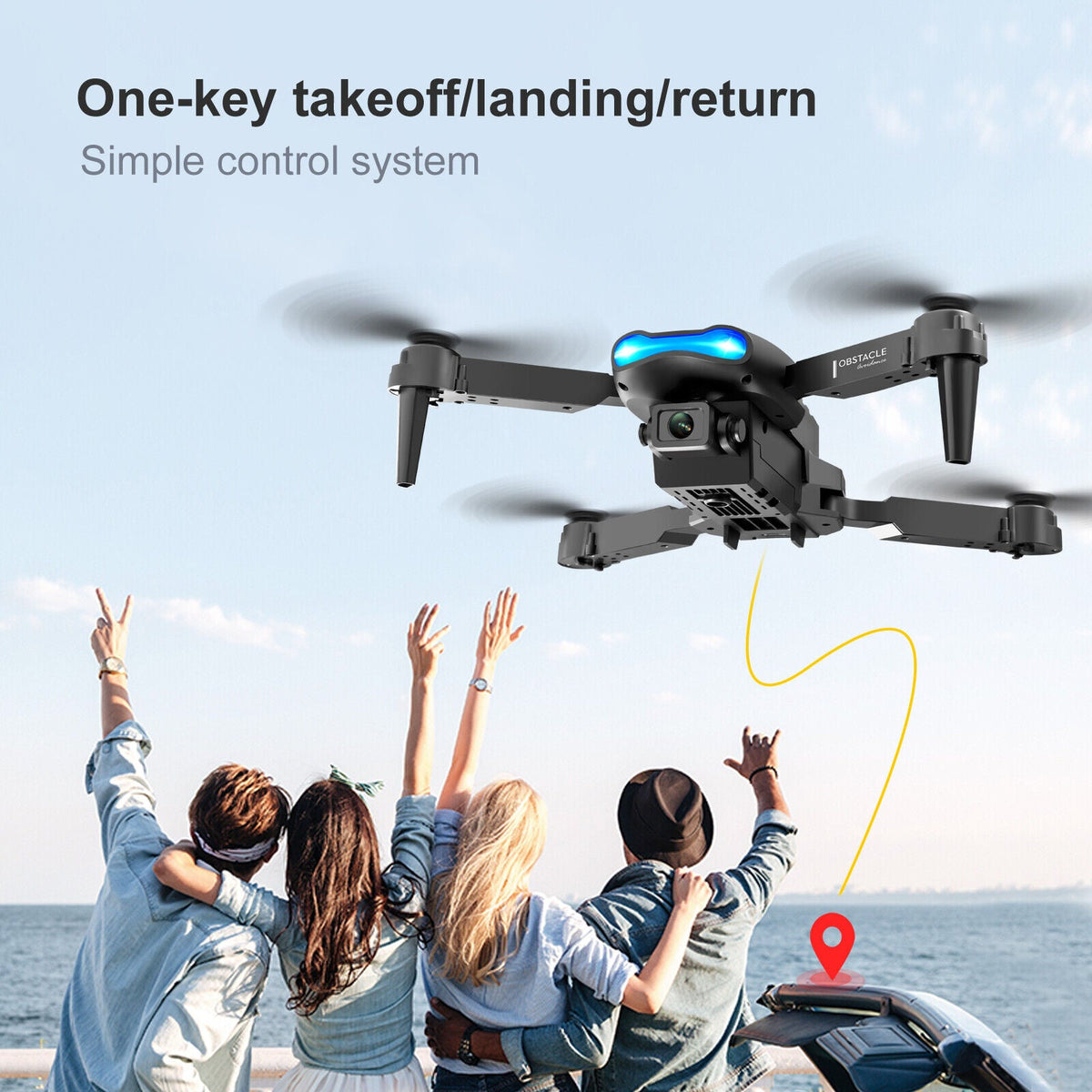 MMQuadAirX™ 5G Quadcopter GPS HD Dual Camera Drone - 4K, Pro, Foldable RC Camera Drone MMQuadAirX™ 