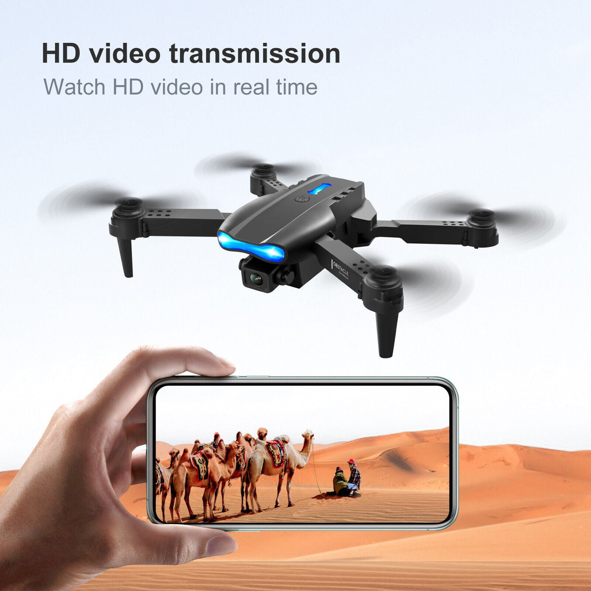 MMQuadAirX™ 5G Quadcopter GPS HD Dual Camera Drone - 4K, Pro, Foldable RC Camera Drone MMQuadAirX™ 