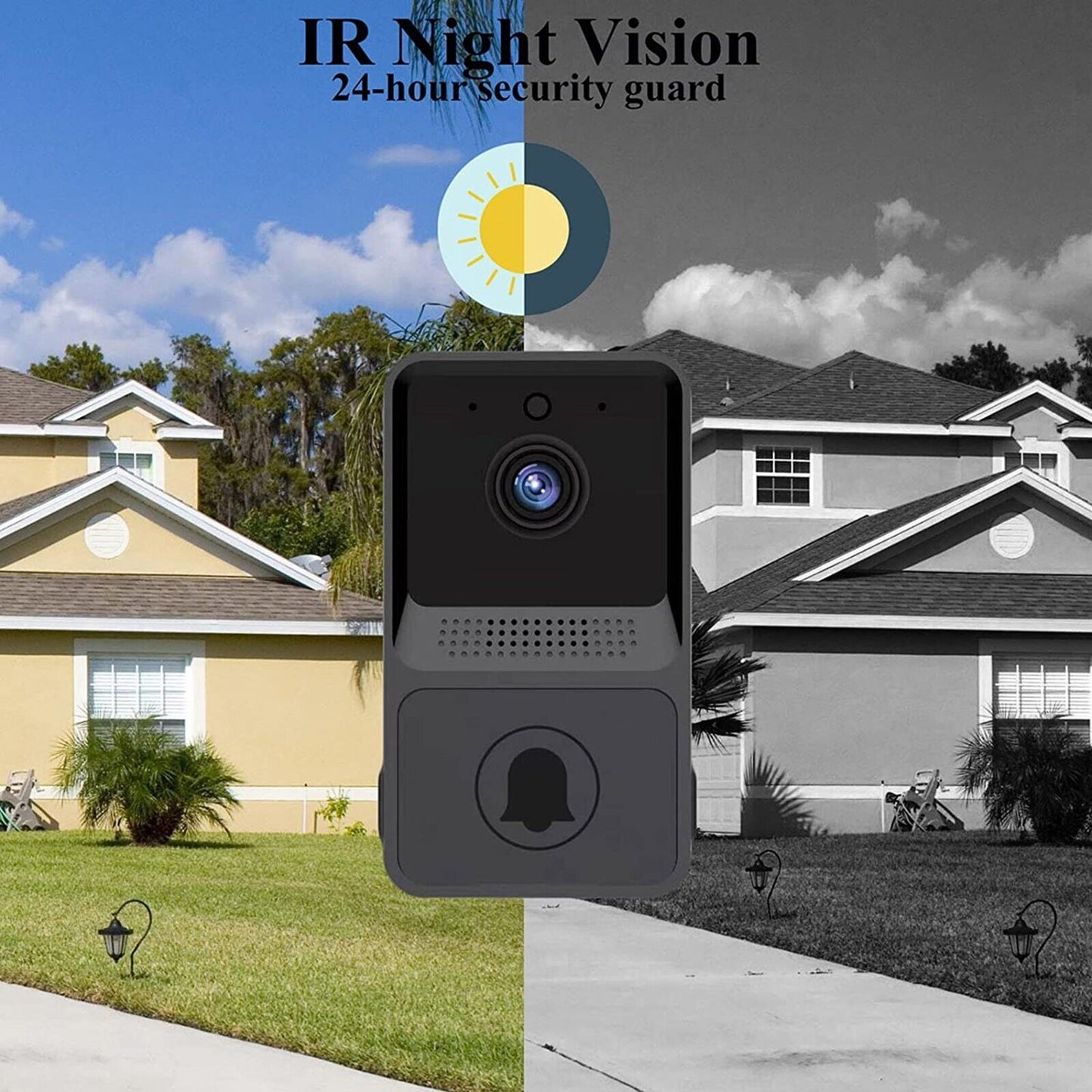 MMSecurify™ Smart HD Video Doorbell - Rechargeable Wireless, 2-Way Intercom, WiFi, Phone App, Cloud Storage smart doorbell MMSecurify™ 