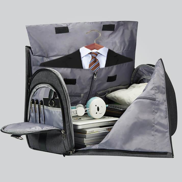 MROYALE™ Men's 2-in-1 Garment + Duffel Weekend Travel Bag Duffle Travel Bag MRoyale™ Fashion 