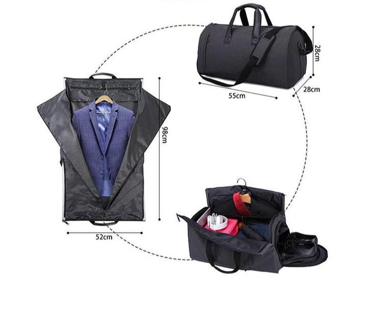 MROYALE™ Men's 2-in-1 Garment + Duffel Weekend Travel Bag Duffle Travel Bag MRoyale™ Fashion 