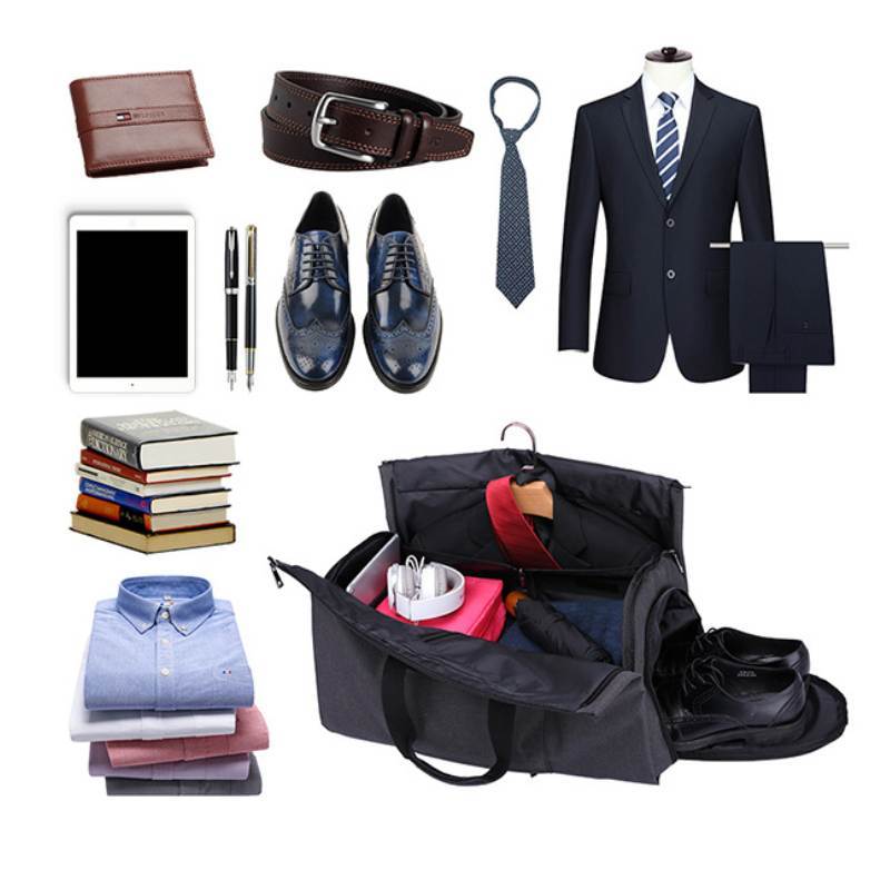 MROYALE™ Men's 2-in-1 Garment + Duffel Weekend Travel Bag Duffle Travel Bag MRoyale™ Fashion 
