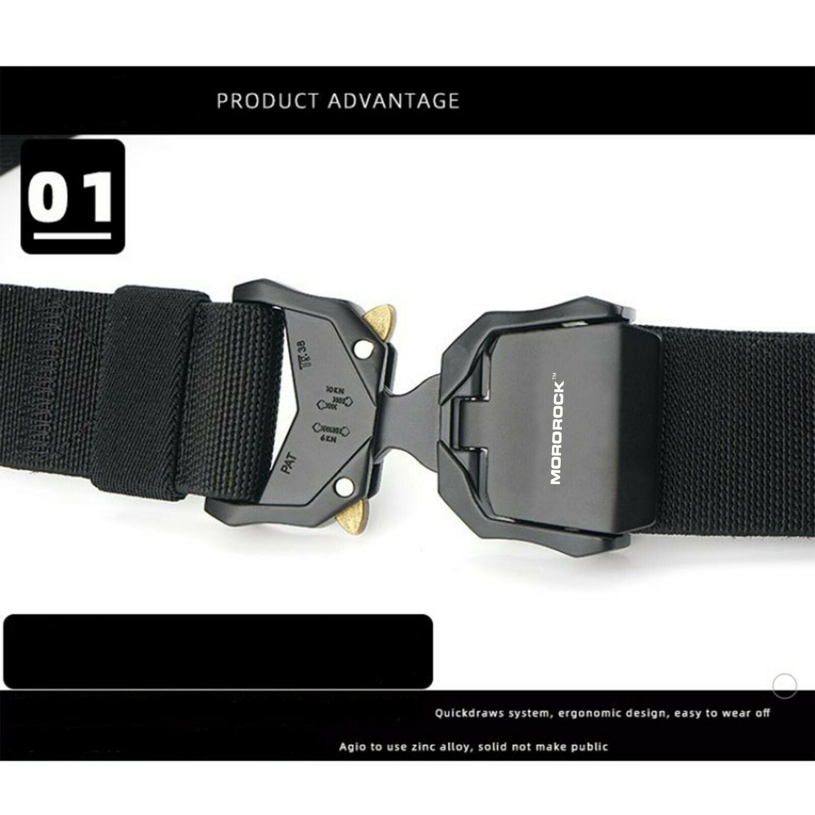 MROCKX™ Canvas Tactical Belt - Adjustable Metal Buckle | Survival Army Rigger Waistband tactical belt MROCKX™ 