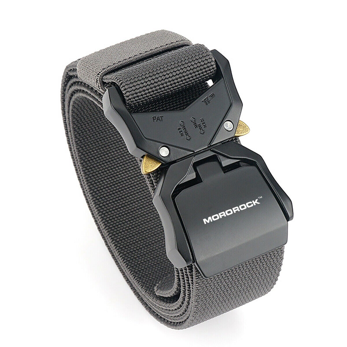 MROCKX™ Canvas Tactical Belt - Adjustable Metal Buckle | Survival Army Rigger Waistband tactical belt MROCKX™ Gray 